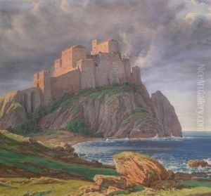 Castle Overlooking A Rocky Coast