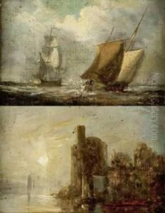 Voiliers Au Large by Henry Milbourne