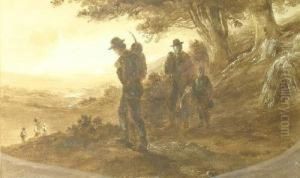 Figures Ina Continental Landscape Figures Ina Continental Landscape