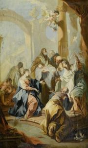 The Presentation In The Temple by Josef Ignaz Mildorfer