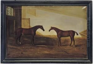 Chesnut Hunters by John Miles Of Northleach