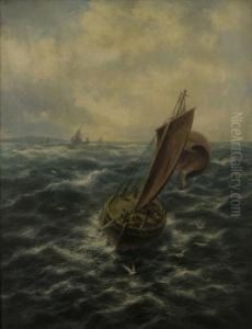 "to Sea From The Firth Of Lorn" (veliero In Navigazione) by Thomas Rose Miles