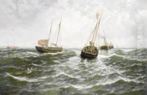 Herring Boats Towing Out