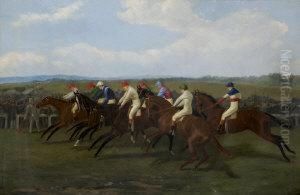 Start Of The Grand Prix De Paris by R.A. Miley