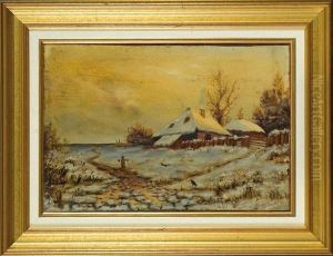 Paysage Sous La Neige by M. Milienko