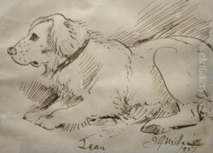 Studies Of Ahorse by John Guille Millais