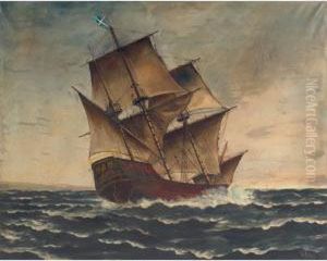 Ship At Sea by John Guille Millais