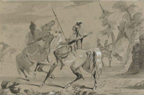 Snake Indians In Full Costume - view 1