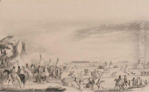Indian Encampment by Alfred Jacob Miller