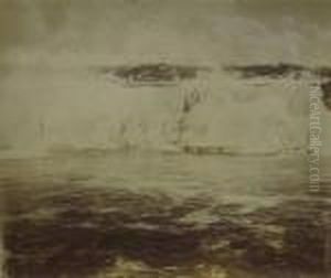 Chutes Du Niagara,canada by Charles Henry Miller