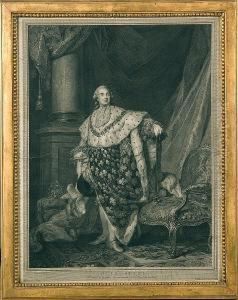 'louis Seize - Il Voulat Le Bonheur De Sa Nation Et En Devint La Victime', Full Length In An Interior Beside A Fauteuil