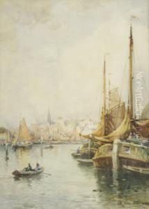 Boats In A Continental Harbour