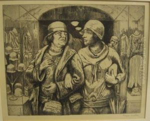 Leaving The Shop by Kenneth Hayes Miller