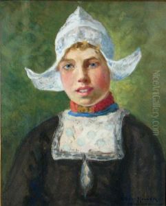A Portrait Of A Dutch Girl by Oscar Miller