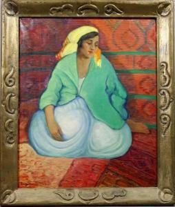 Portrait Of A Woman In A Southwestern Setting Portrait Of A Woman In A Southwestern Setting