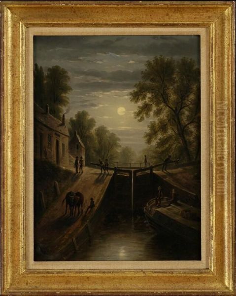 Moonlight On The Locks - view 1
