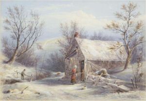 An Ulster County Shanty In Winter