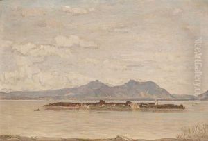 "chiemsee Mit Blick Auf Die Fraueninsel" by Otto Miller-Diflo