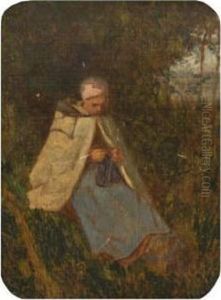 La Tricoteuse by Jean-Francois Millet