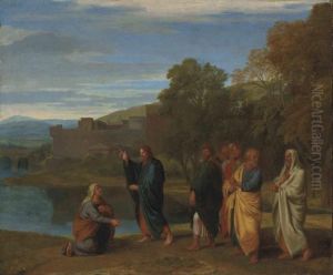 I Christ And The Canaanite Woman by Francisque Millet
