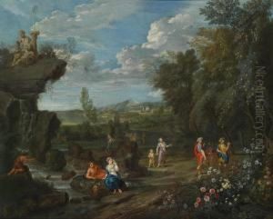 Aparadisiacal Landscape by Francisque Millet