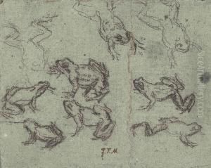 Etudes De Grenouilles by Jean-Francois Millet