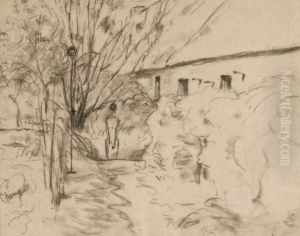 Cour De Ferme by Jean-Francois Millet