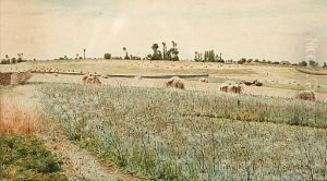 Harvest Time by Jean-Francois Millet