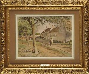 De Retour A La Ferme by Jean-Francois Millet
