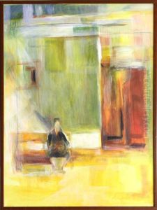 Abstract Figure On A Bench by Harris Millie