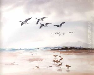 Geese & Foreshore by Robert W. Milliken