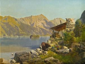 Gebirgssee by Karl Millner
