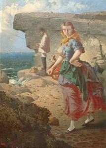 The Fisherwomanmonogrammed (lower Left) by William Edward Millner