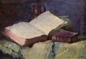 Nature Morte Aux Livres by Joseph Millon