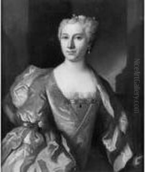 Portrait D'une Dame De Qualite. Portrait D'un Gentilhomme. - view 1