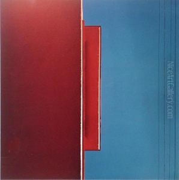 Red Wall With Wires - view 1