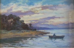 Boating At Sunset by Joseph Milner