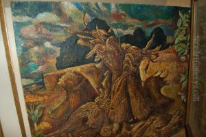 Study Of Awindswept Corn Field Study Of Awindswept Corn Field