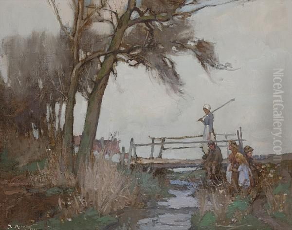 Fishing From The Old Bridge - view 1