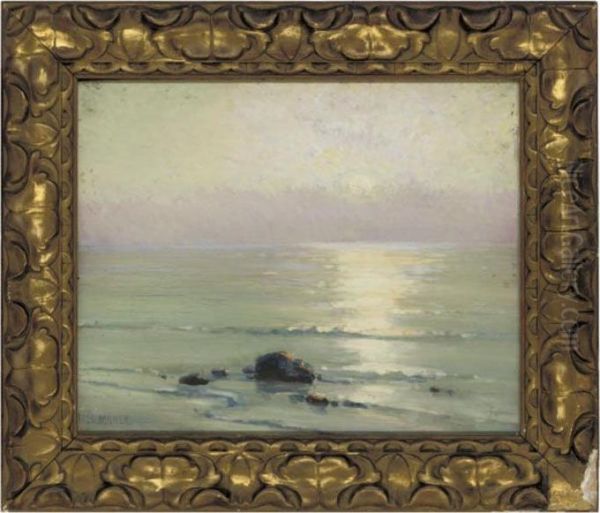 Sunset At Porthmeor, St. Ives - view 1