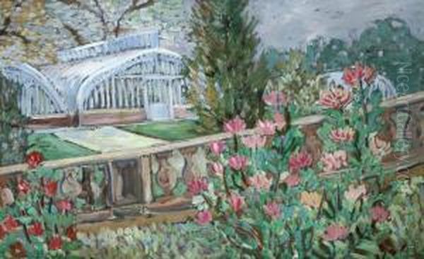 Serres Dans Un Jardin Fleuri - view 1