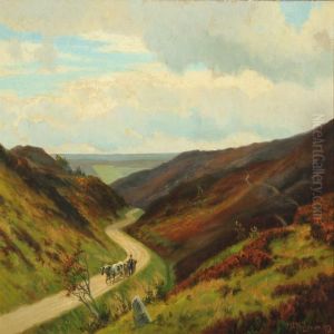 Landscape With Oxcart by Carl Milton Jensen