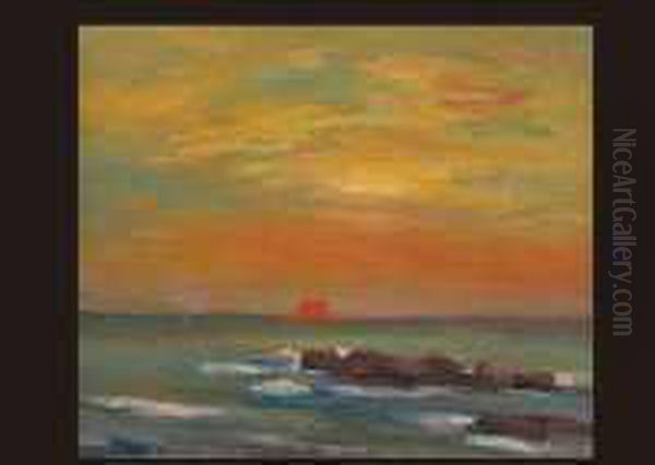 Sunrise In The Pacific Ocean - view 1