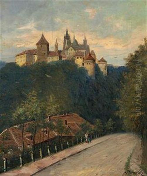 Prague Castle From Chotkova Street - view 1