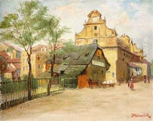 Szene Aus Dem Alten Prag by Jan Minarik