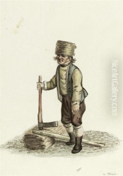 Peasant With Axe. - view 1
