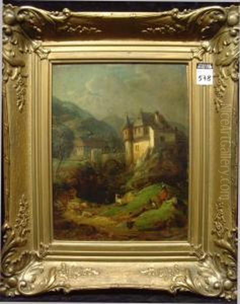 :'berglandschaft Mit Burg' - view 1