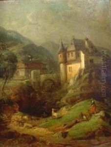 J. : 'burg In Den Bergen'