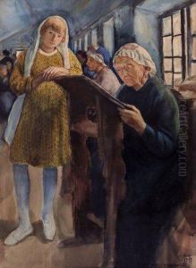 Women In The Synagogue by Maurice Minkowski