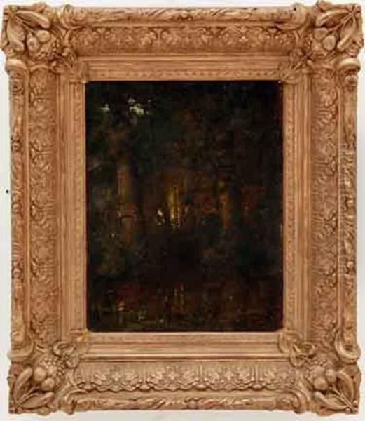Nocturnal Swamp Scene - view 1